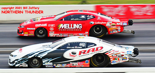 Dallas Glenn (near lane) vs Erica Enders 
(far lane) - PS